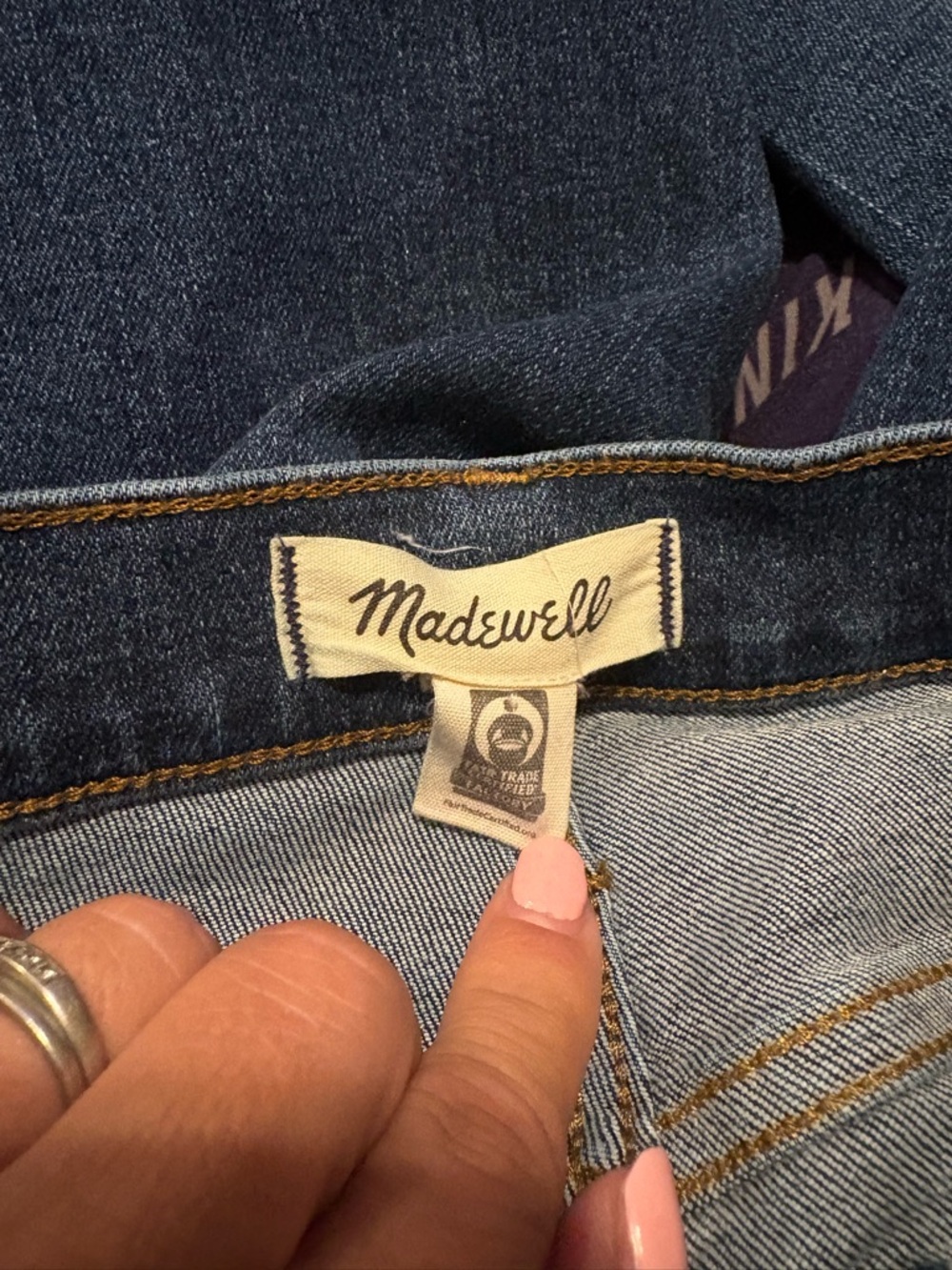 Madewell Mid Rise Perfect Vintage Jeans 27 Straight Leg Medium Denim (1185) - Picture 4 of 9
